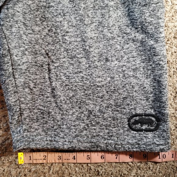 Ecko Unltd. 10" Fleece Shorts Men's Size Medium Heather Grey Below Knee - Picture 3 of 10
